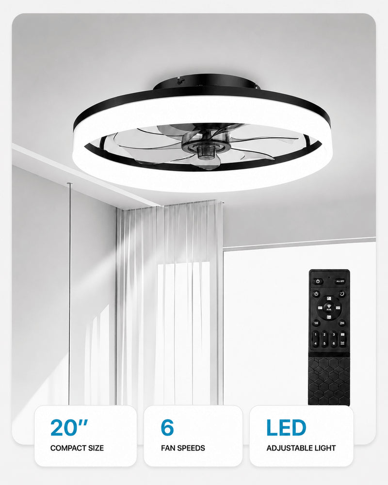 MiniGlow 20 inch fan light