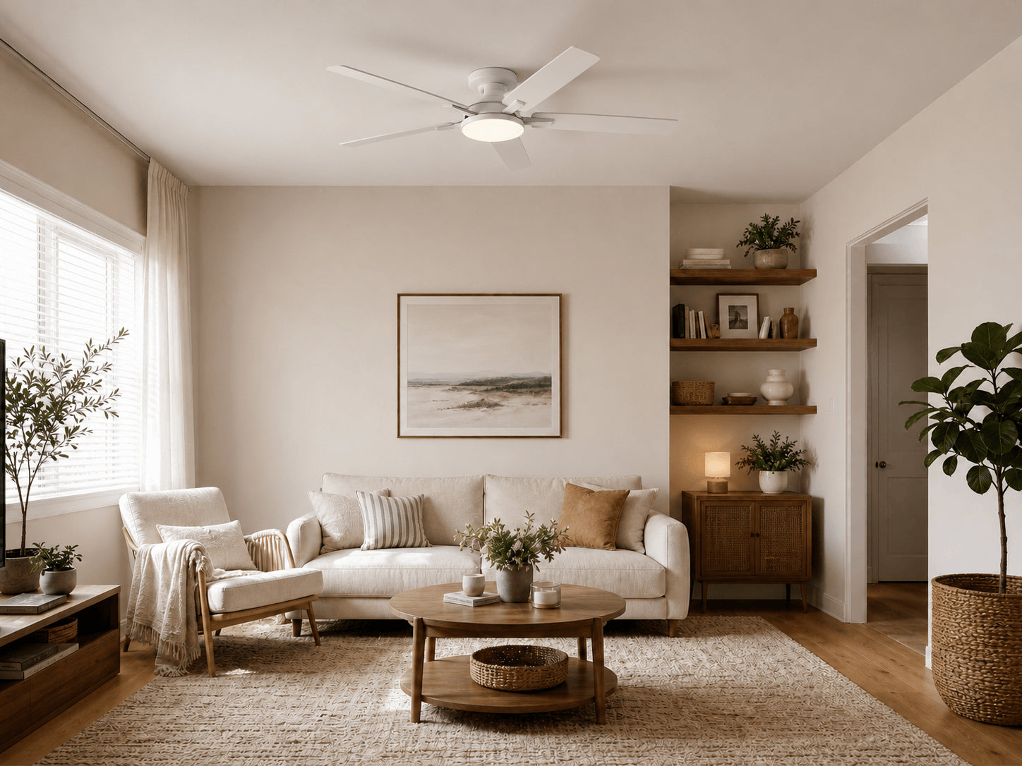 FancyMay fan light in a small living room